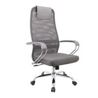 Chaise de bureau pivotante ergonomique confortable avec revêtement souple en PVC et tissu maillé, réglable en hauteur, vente en gros d'usine