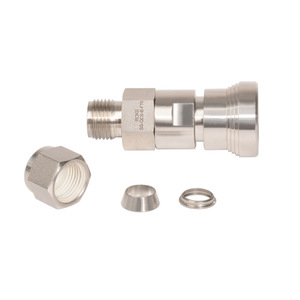 Raccord rapide ROKE SS-QC4-B-FT en acier inoxydable à double ferrule pour systèmes de pression et de vide d'instruments - Product Image 5