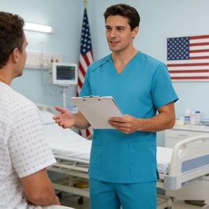 Women's Stretchy Short Sleeve Scrub <b>Top</b> Moisture Wicking For Medical Staff Hospital Uniforms - Product Image 2