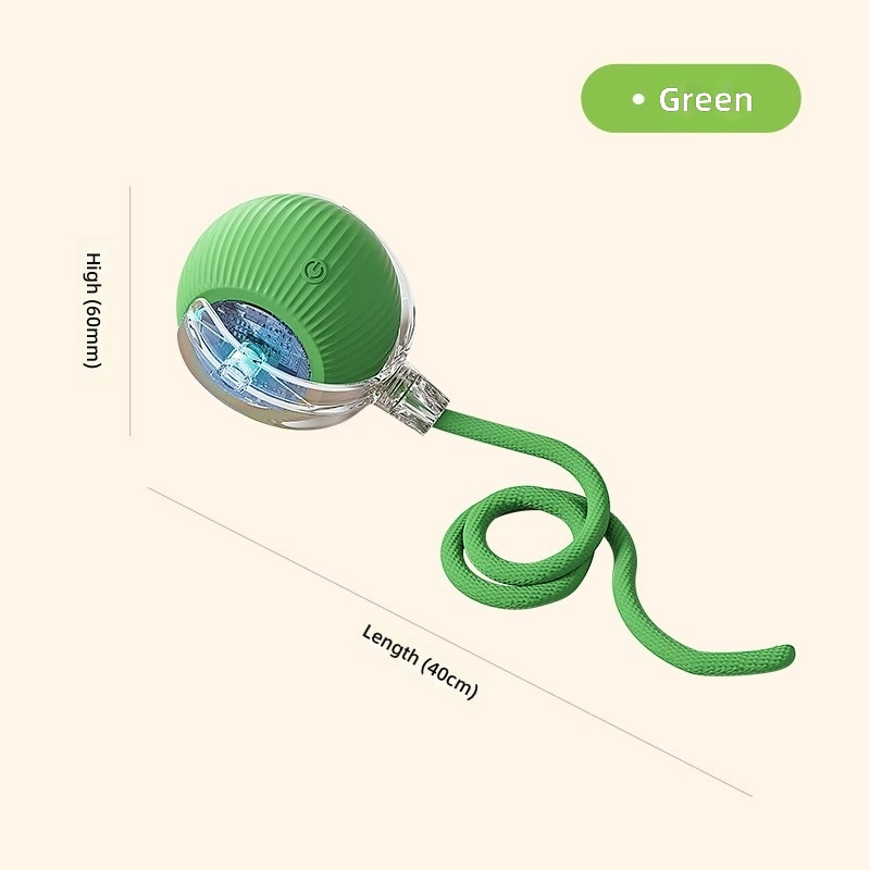Rolling ball with rope [green]