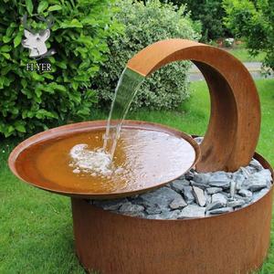 Fuente <span class=keywords><strong>de</strong></span> Agua <span class=keywords><strong>de</strong></span> Acero Corten para Jardín, Esculturas <span class=keywords><strong>de</strong></span> Acero para Jardín, Promoción <span class=keywords><strong>de</strong></span> Marzo, Económicas - Product Image 2