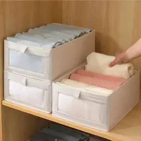 Organisateur de vêtements pliable moderne grande capacité 35 litres anti-poussière avec fenêtre transparente multifonction pour chambres