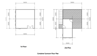 Casa Contenedor Moderna de Lujo de 2 Pisos, de Acero y Vidrio, Prefabricada, Modular, Villa, Resort de Playa, Hotel, Oficina, Cafetería Móvil