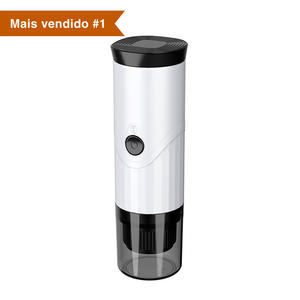Máquina de café espresso eléctrica portátil de acero inoxidable con capacidad de 11-15 tazas Compatible con café molido para uso en exteriores y automóviles - Product Image 1