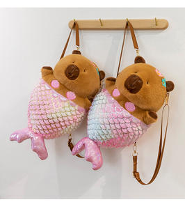 Nuovo Peluche Megan Senza Pinne di Sirena, Giocattolo a Forma di Porpo, Cuscino a Forma di Porcellino d'India Oceanico - Product Image 3