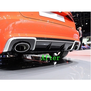 Diffusore Posteriore in Plastica PP per <span class=keywords><strong>Audi</strong></span> <span class=keywords><strong>A3</strong></span> <span class=keywords><strong>Sedan</strong></span>, Aggiornamento a RS3, Compatibile OEM 2013-2015 - Product Image 5