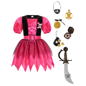 <span class=keywords><strong>Disfraz</strong></span> de Pirata para Niños con Accesorios, Vestido de Fantasía para <span class=keywords><strong>Niñas</strong></span>, <span class=keywords><strong>Disfraz</strong></span> para Niños para Fiestas de Disfraces - Product Image 2