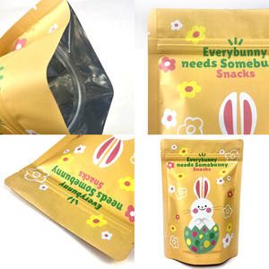 Custom Logo Stand Up Zipper <b>Bag</b> Cartoon Printed Resealable Food Pouch For Snacks Treats <b>Cookie</b> Packaging - Product Image 2