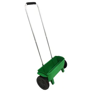 Vertak Plastic Lawn Artificial Turf Sand Spreader Manual Hand Push 12L Drop Fertilizer Spreader