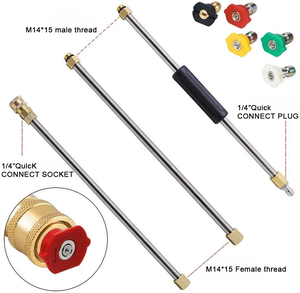 <span class=keywords><strong>Lance</strong></span> d'extension haute pression à connexion rapide 1/4 <span class=keywords><strong>pour</strong></span> nettoyeur haute pression, outil de nettoyage de gouttières de toit - Product Image 2