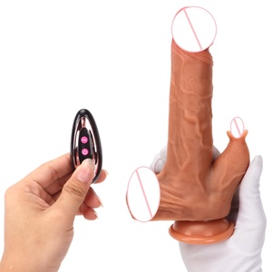 Vibratore Dildo Morbido in Silicone Liquido con Funzione di Leccata, Completamente Automatico, Retrattile, Oscillante, Riscaldante, Impermeabile, Misure S/<span class=keywords><strong>M</strong></span>/L - Product Image 6