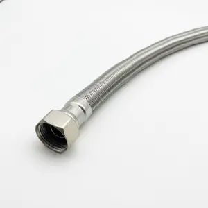 Wholesale Stainless Steel Line Braided Tube Flexible Metal Hose for Automatic Bathroom and Kitchen Sink Use