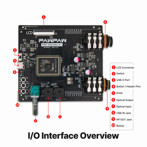 Kit de evaluación de audio USB PRO-DSD1024-K1 con DSD1024 nativo, PCM 768kHz/<span class=keywords><strong>32bit</strong></span>, PEQ de 31 bandas y actualización de firmware DFU - Product Image 2