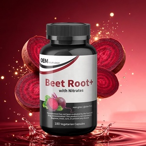 Cápsulas de Óxido Nítrico de Remolacha OEM, 180 Unidades, con Nitratos y Antioxidantes Precursores, Suplemento Energético para Adultos - Product Image 1