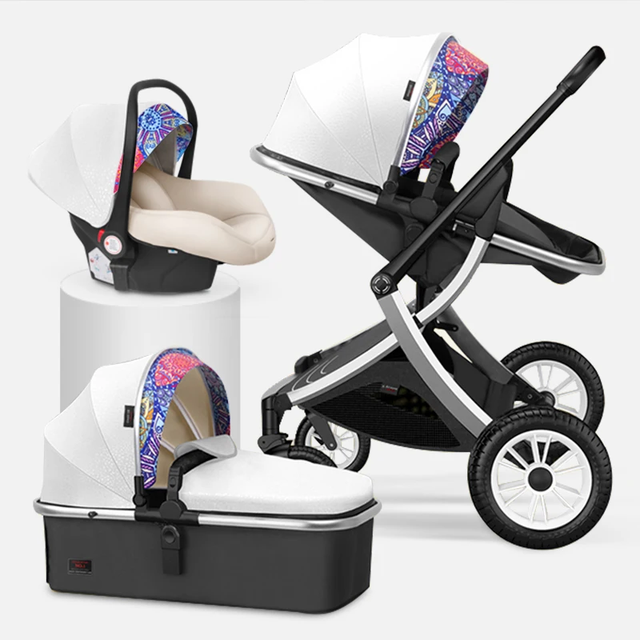 Hot Selling Babies Car Seat Baby Stroller Baby Carriage Cheap Travel Foldable  Luxury Buggy 3 in 1 Stroller for Newborn