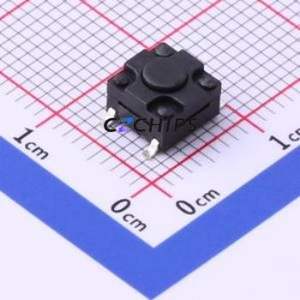 TS-1010S-A1B3-C2D2 Tactile Switch SMD-4P,6.2x6.2mm Switch Single Pole Single Throw Round Button 2.5N Vertical Mount - Product Image 1