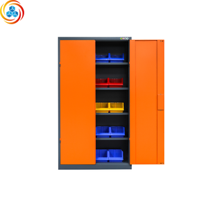 Modern Outdoor Metal Garage Storage Cabinets Heavy-Duty Key <b>Lock</b> <b>Tool</b> <b>Boxes</b> Floor Mount Storage Systems Workshop - Product Image 1