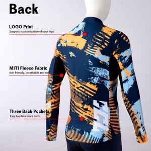 Giacca Termica <span class=keywords><strong>Invernale</strong></span> da <span class=keywords><strong>Ciclismo</strong></span> Tarstone per Uomo, Manica Lunga, Antivento, Calda, per Bicicletta - Product Image 4