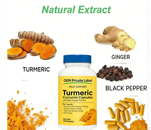 แคปซูลสารสกัดขมิ้นชันพริกไทยดำ OEM สารต้านอนุมูลอิสระจากธรรมชาติสำหรับผู้ใหญ่ ดูดซึมได้ดีขึ้น ปรับแต่งได้ - Product Image 5