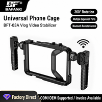 Support universel en alliage d'aluminium BFT-03A pour téléphone portable, rotation à 360°, ports d'extension multiples pour utilisation en extérieur