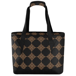 Portable Quilt Flower Thermal Insulation Bag Hawaii Shopping Cooler Beach Tote Custom Print Insulated Aloha Cooler Bag - Product Image 1