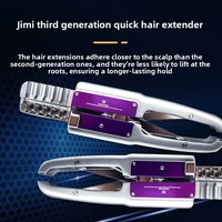 Máquina de Extensiones de Cabello Metálicas de Tercera Generación con Extensiones de Plumas y Clips Rápidos para Uso Comercial, Directo de Fábrica Original