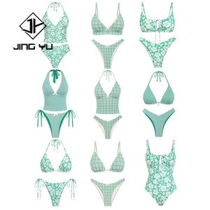 Conjunto de Bikini de Dos Piezas de Nailon Reciclado Estampado Personalizado, Traje de Baño de Tela de Nuevo Diseño para Mujer - Product Image 1