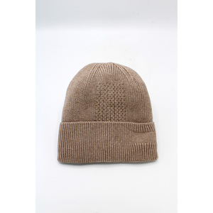 Custom Logo Beanie 16611a Grey Stretch Knit <b>Pom</b>-<b>Pom</b> <b>Hat</b> <b>For</b> Winter Sports And Corporate Team Promotion - Product Image 4