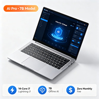 Ordinateur portable AI Pro Selfais 15,6 pouces, Intel i7-13650H 14 cœurs/16 Go/SSD 512 Go, IA hors ligne intégrée 7B, pas besoin d'Internet