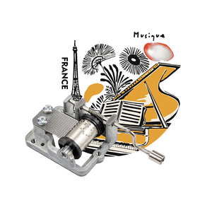 En Stock Nice France 18 Note canción popular movimiento musical melodía personalizada manivela caja de música - Product Image 1