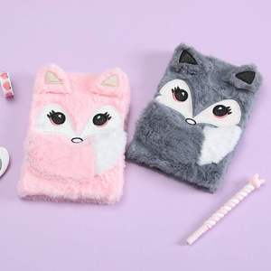 Cuaderno <span class=keywords><strong>de</strong></span> animales lindo Diario <span class=keywords><strong>de</strong></span> felpa para niños Adecuado para niñas y <span class=keywords><strong>adolescentes</strong></span> Diario <span class=keywords><strong>de</strong></span> felpa A5 - Product Image 1