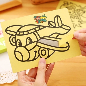 Sáng Tạo DIY Tranh Cát Trẻ Em Đồ Chơi Montessori Trẻ Em Thủ Công Doodle Vẽ Màu Giấy Đồ Chơi Giáo Dục - Product Image 3