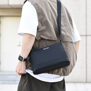 Msvort Men's Shoulder <b>Bag</b> Black Oxford Cloth Lightweight Casual Commuter <b>Bag</b> Crossbody Style - Product Image 3