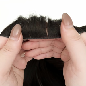 Extensiones de Cabello Ruso Virgen Remy 100% de Fábrica Ruikang para Genius Weft, Cabello Humano Europeo - Product Image 1