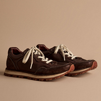 Chaussures décontractées en cuir de cheval vieilli lavé, fabriquées en Chine, semelle antidérapante résistante à l'usure, baskets confortables pour hommes, design de créateur