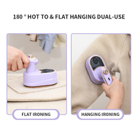 Mini Fer à Repasser Électrique Portable Pliable, Vapeur Sec et Humide pour Vêtements, Hôtels, Usage Domestique, Repassage Portable Idéal pour le Voyage