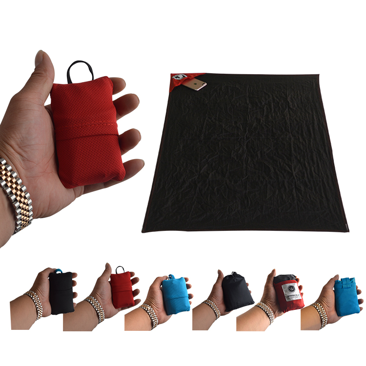 Складной нейлоновый большой наружный Карманный водонепроницаемый песостойкий пляжный коврик для кемпинга