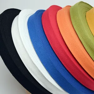 Factory Price Custom Polyester Cotton Colors Webbing 25mm