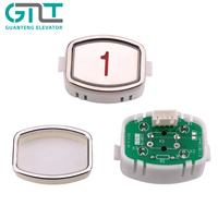 Pièces d'ascenseur Mitsubishi, style design moderne, bouton poussoir à lumière rouge 24V, DA411B113 MTD411, accessoires d'ascenseur Canny, matériau PCB 1 1