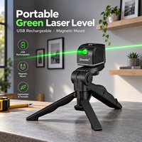 Nouveau niveau laser à faisceau rouge ZhonNa, mini-outil de mesure portable, port de charge USB, visée de positionnement, adsorption magnétique