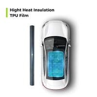 Mode auto-guérison TPU isolation voiture toit ouvrant bleu glace Anti-UV couleur bleu clair voiture toit fenêtre lumière du soleil lucarne PPF Film