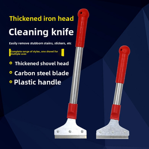 <span class=keywords><strong>Cuchillo</strong></span> de limpieza de mango rojo de mango corto de 28cm/38cm, cabeza de hierro, funda de plástico, mango de acero inoxidable - Product Image 3