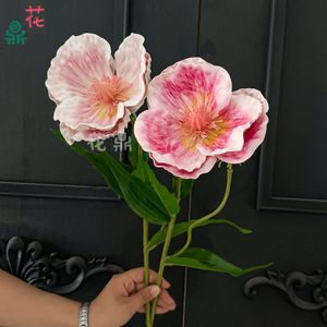 Fleur de pivoine en soie, tige unique, fleur artificielle pour décoration de mariage, présentation d'hôtel - Product Image 2