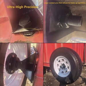 2-gói vận chuyển <span class=keywords><strong>container</strong></span> bánh xe 8-Lug bánh xe Kit nặng vận chuyển <span class=keywords><strong>container</strong></span> trục với hình chữ U xử lý - Product Image 4