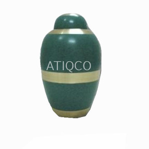 Top Selling Solid Aluminum Metal Cremation Funeral Urn Attractive Iron Brass & Copper <b>Jar</b> Smart Pink Color Iron Top for Adults - Product Image 3