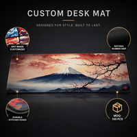 Custom Rubber Mousepad XXL Gaming Desk Mat Waterproof Polyester Fabric Gaming Pad Sublimation Mouse Pad Customizable Mouse Mat