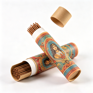 Custom Mini Paper Tube Packiging <b>Small</b> Round Incense Packaging <b>Box</b> for Incense Stick - Product Image 5