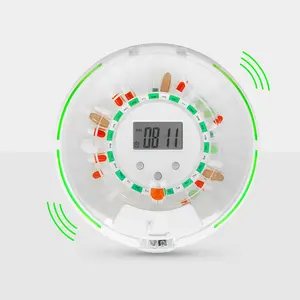 Sécurisé Verrouillage Clé 28 Medic Compartiment Chronométrage Automatique Distributeur de Pilules