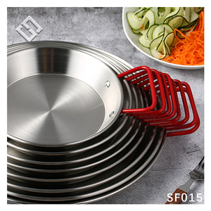 Poêle plate en acier inoxydable pour fruits de mer coréens pour nouilles Pots plats à soupe Casseroles Friteuse Plats - Product Image 4