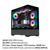 Boîtiers d'ordinateur ATX MATX ITX en gros, boîtier noir, boîtier PC SV02, boîtier de jeu pour PC avec ventilateur, boîtier Gabinete Caja